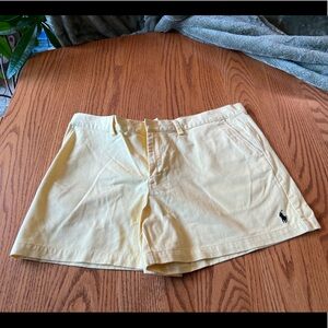 Ralph Lauren Sport Yellow Shorts Size 14